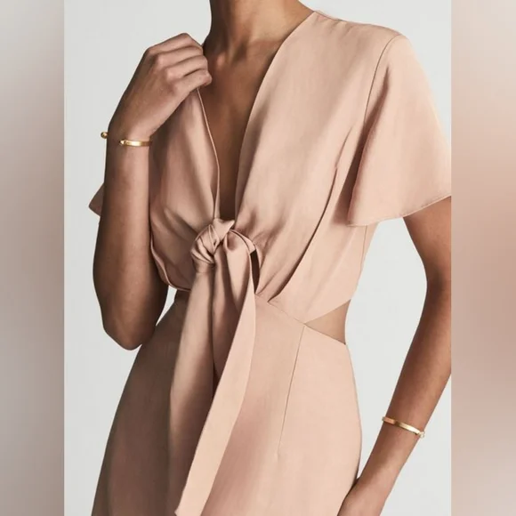 NWT REISS | Iona Cutout Midi Dress - Picture 3 of 7